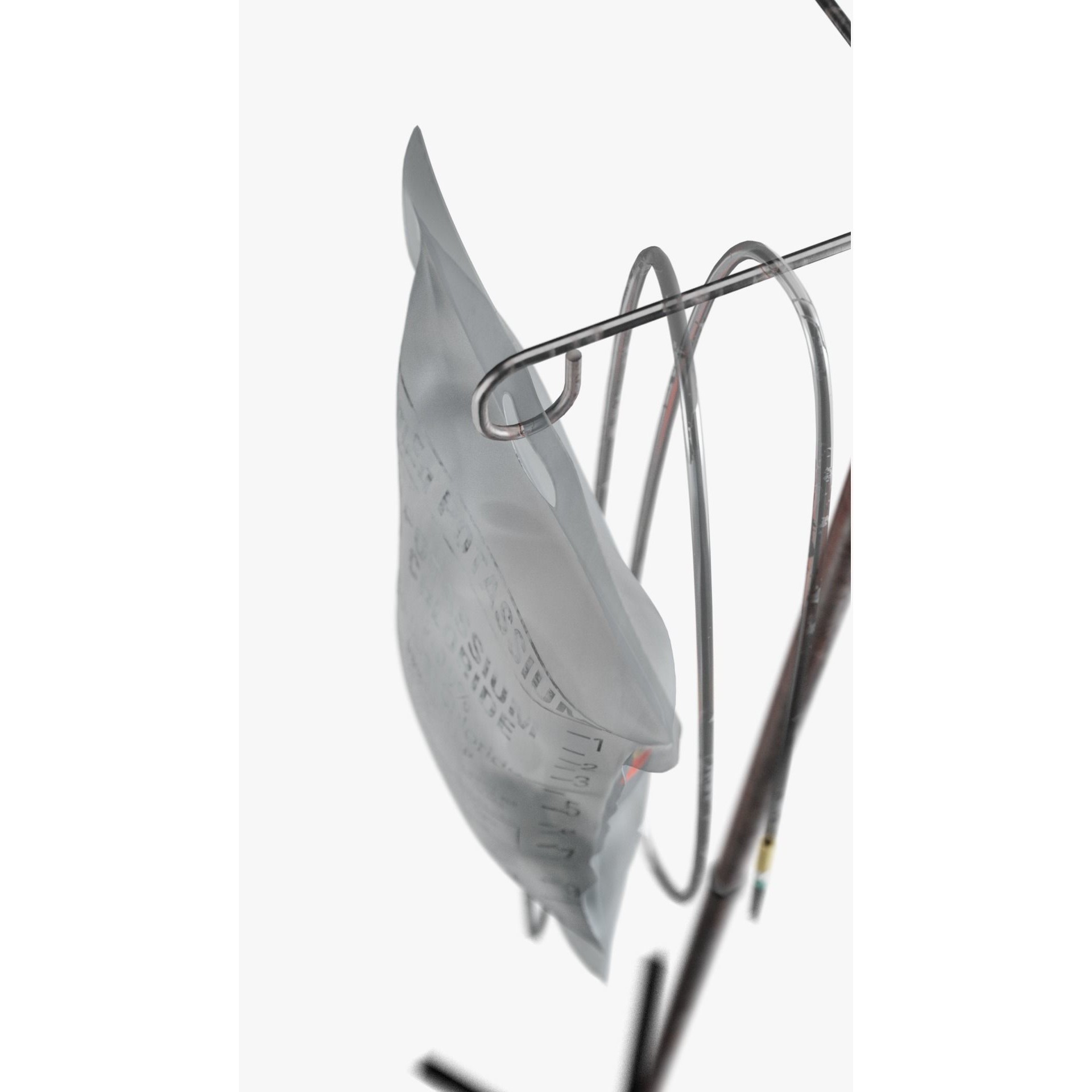 Intravenous IV Bag and Stand - Low-Poly Game-Ready 3D Model - View 7