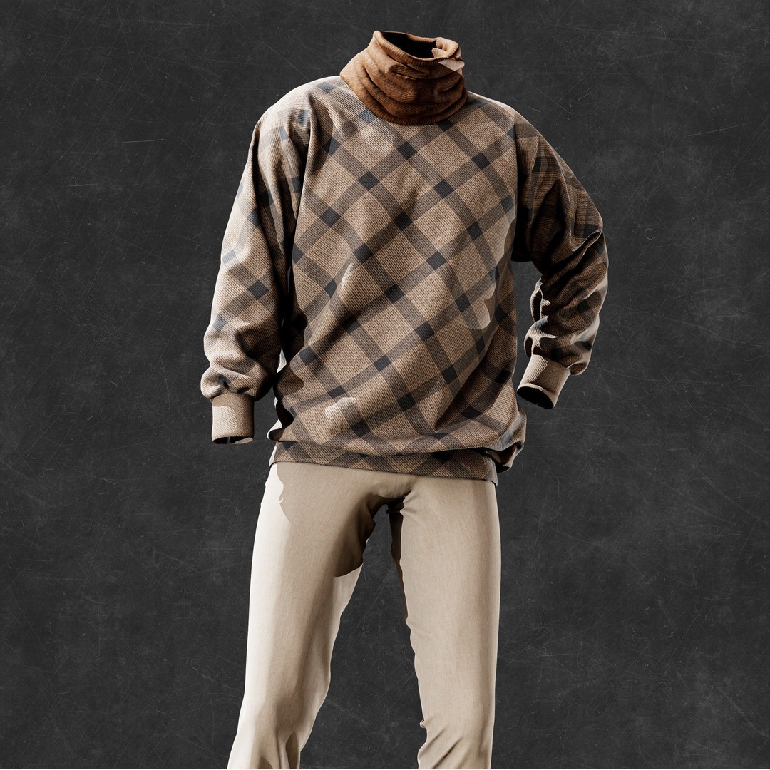 15 Cotton-Woolen Checkered Fabric Materials 3D Model – SBSAR Textures for Game Design