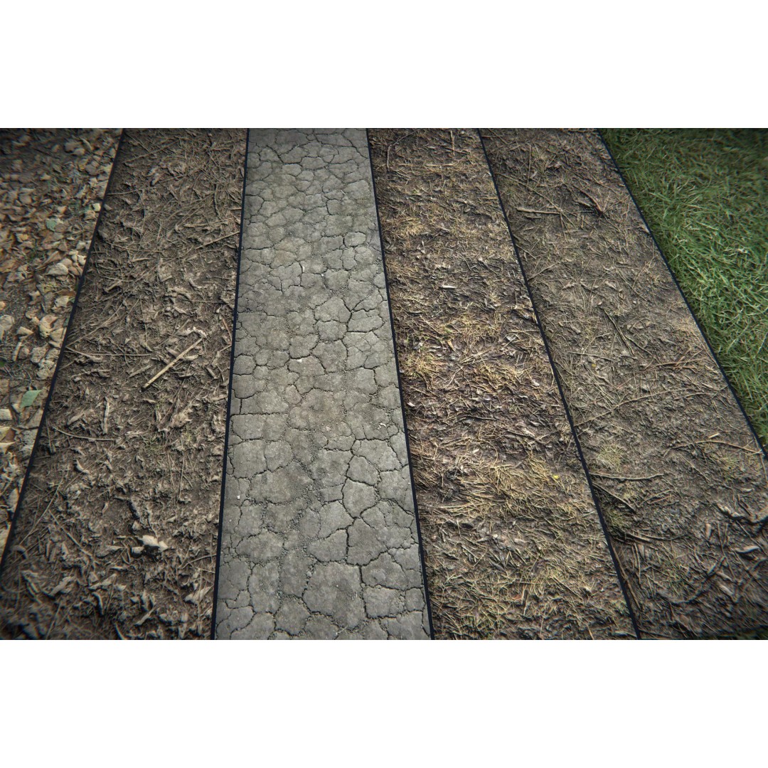 Realistic Terrain Textures 3D Model – PBR Natural Textures, 2K-6K Resolutions - View 2