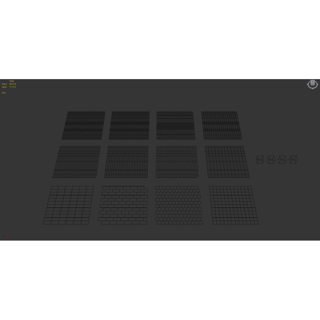 Natural Stone 3D Model – Textured Travertine Tile Set, PBR