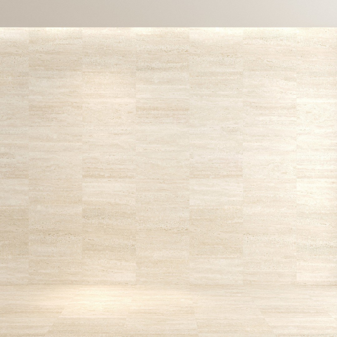 Natural Stone 3D Model – Textured Travertine Tile Set, PBR - View 10