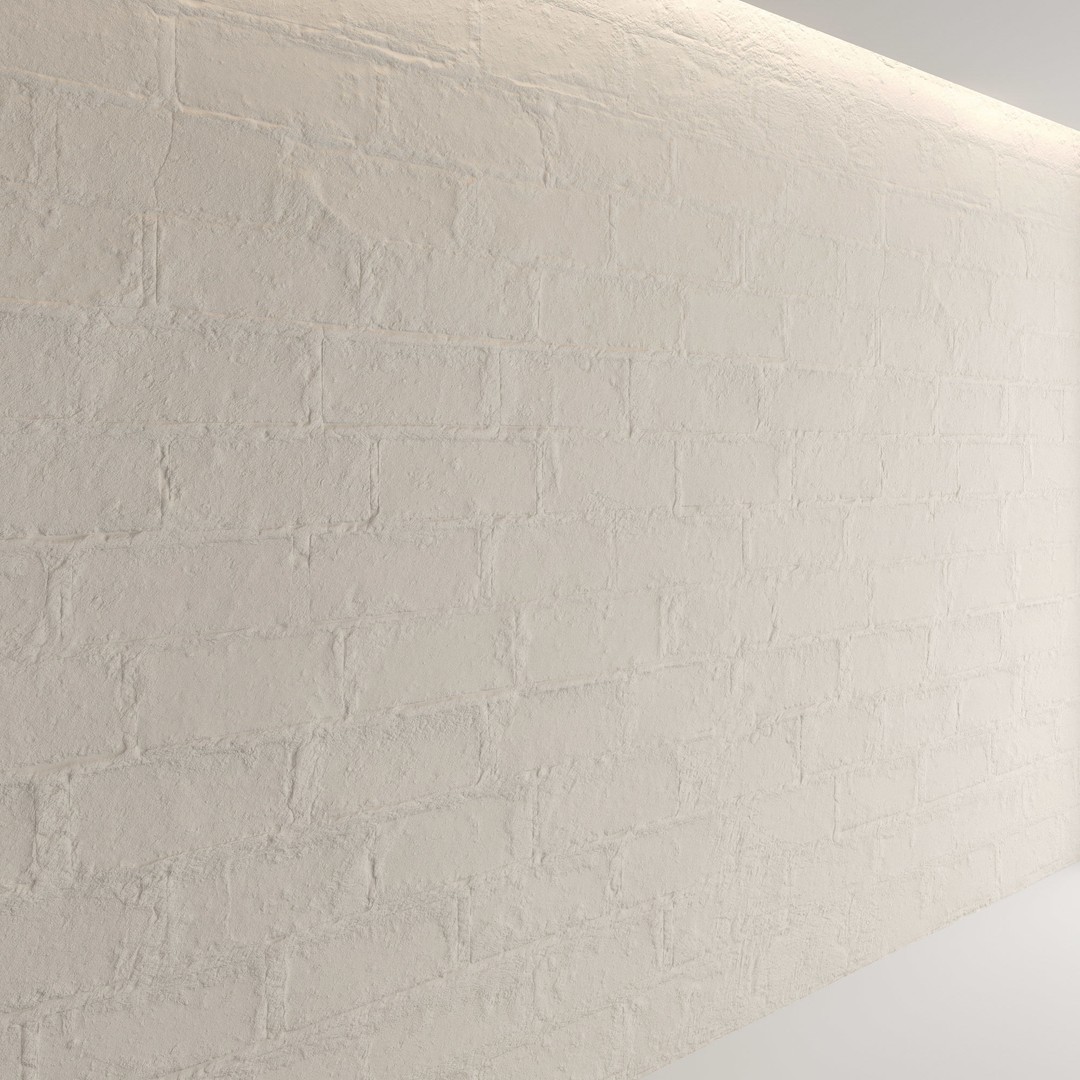 Block Wall 3D Model – Cinder & Foam Textures, PBR, FBX, OBJ - View 10