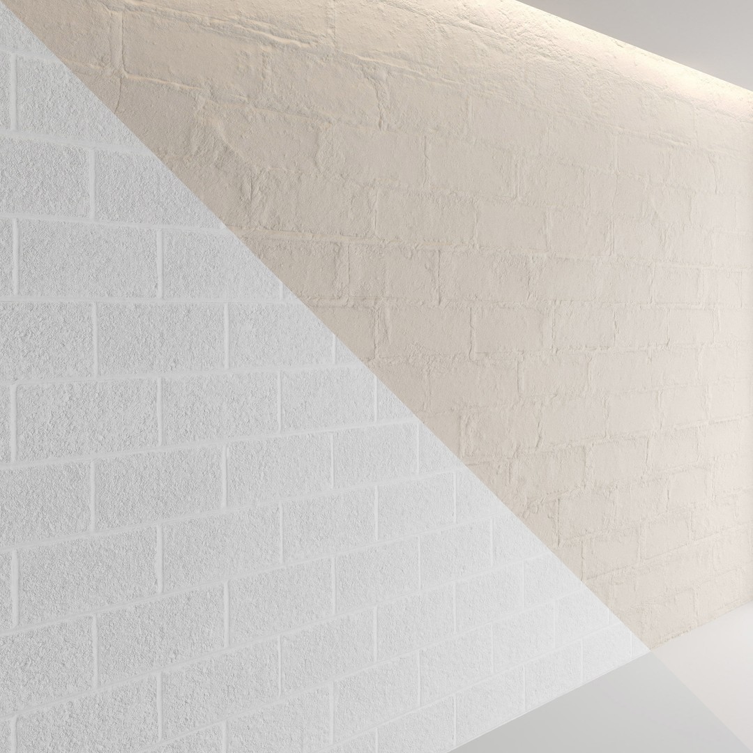 Block Wall 3D Model – Cinder & Foam Textures, PBR, FBX, OBJ - View 6