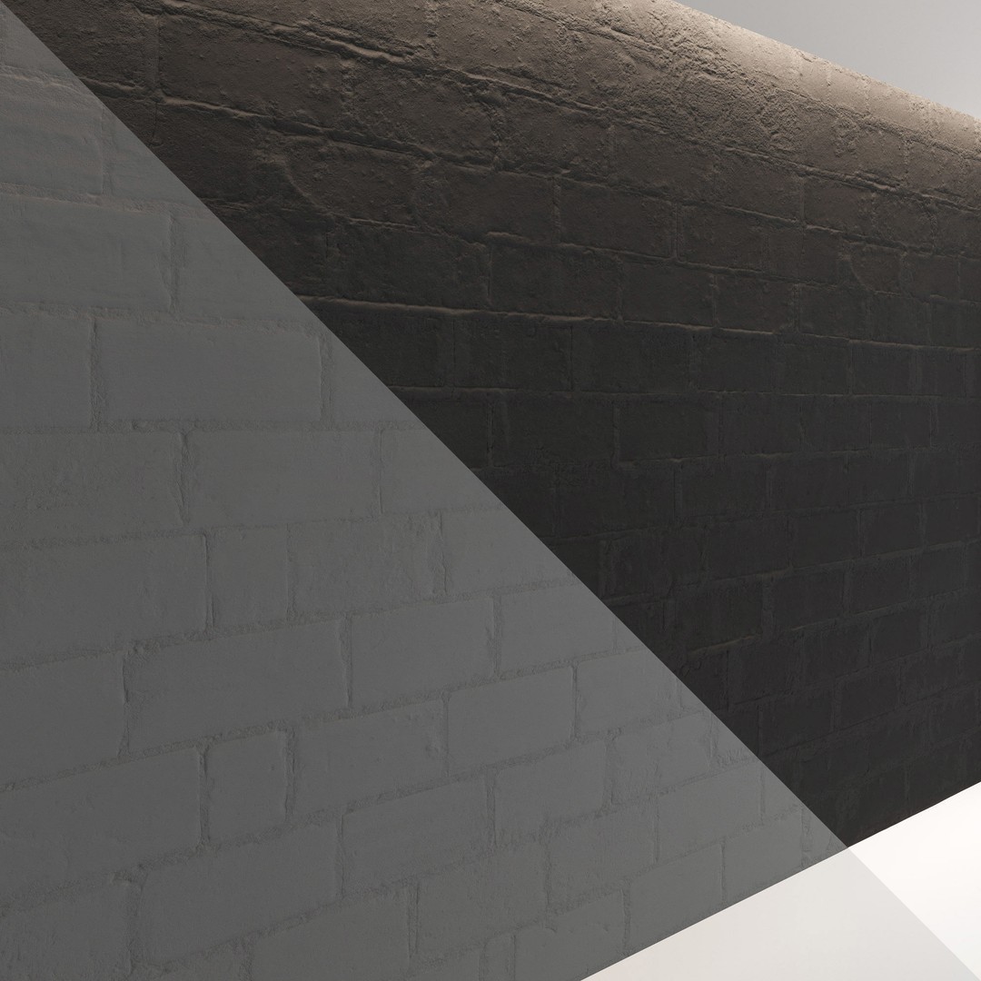 Block Wall 3D Model – Cinder & Foam Textures, PBR, FBX, OBJ - View 7
