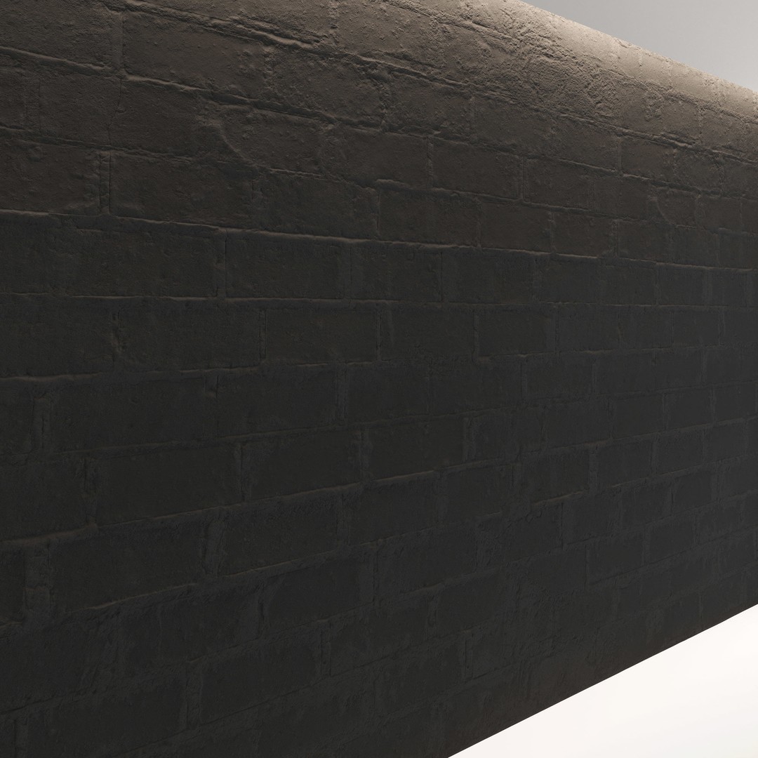 Block Wall 3D Model – Cinder & Foam Textures, PBR, FBX, OBJ - View 9
