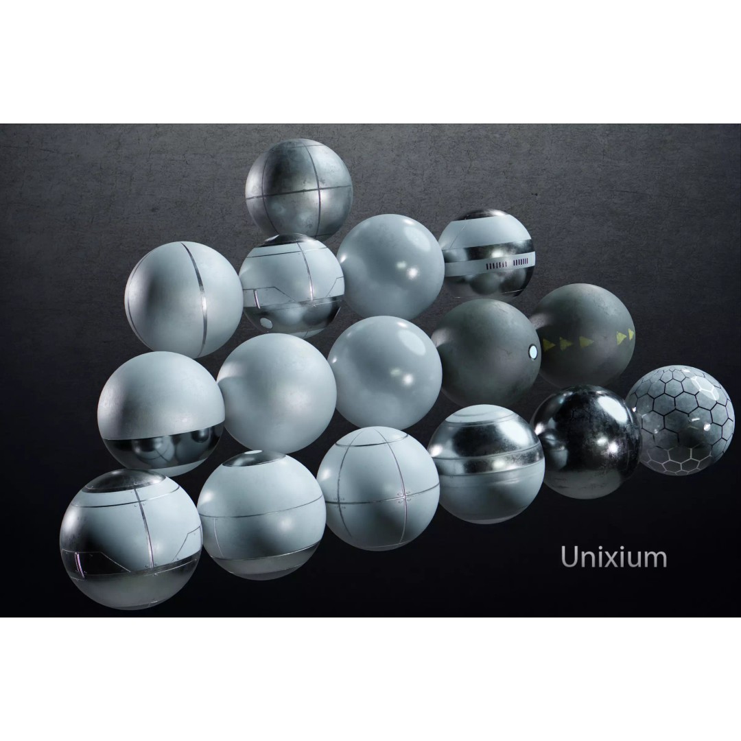 Sci-Fi Material Pack 3D Model – PBR Textures for Game Engines - View 2