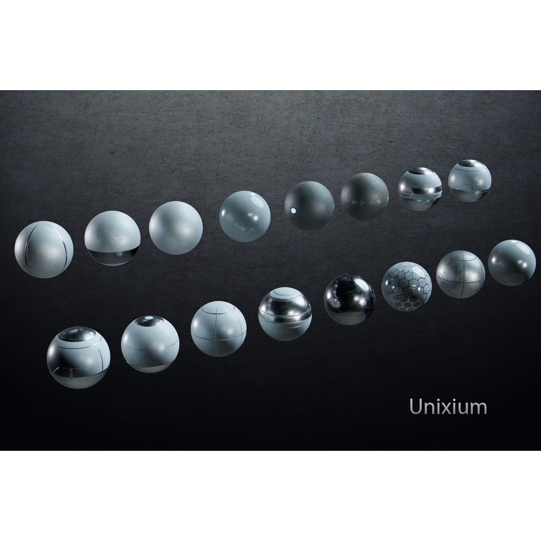 Sci-Fi Material Pack 3D Model – PBR Textures for Game Engines - View 3