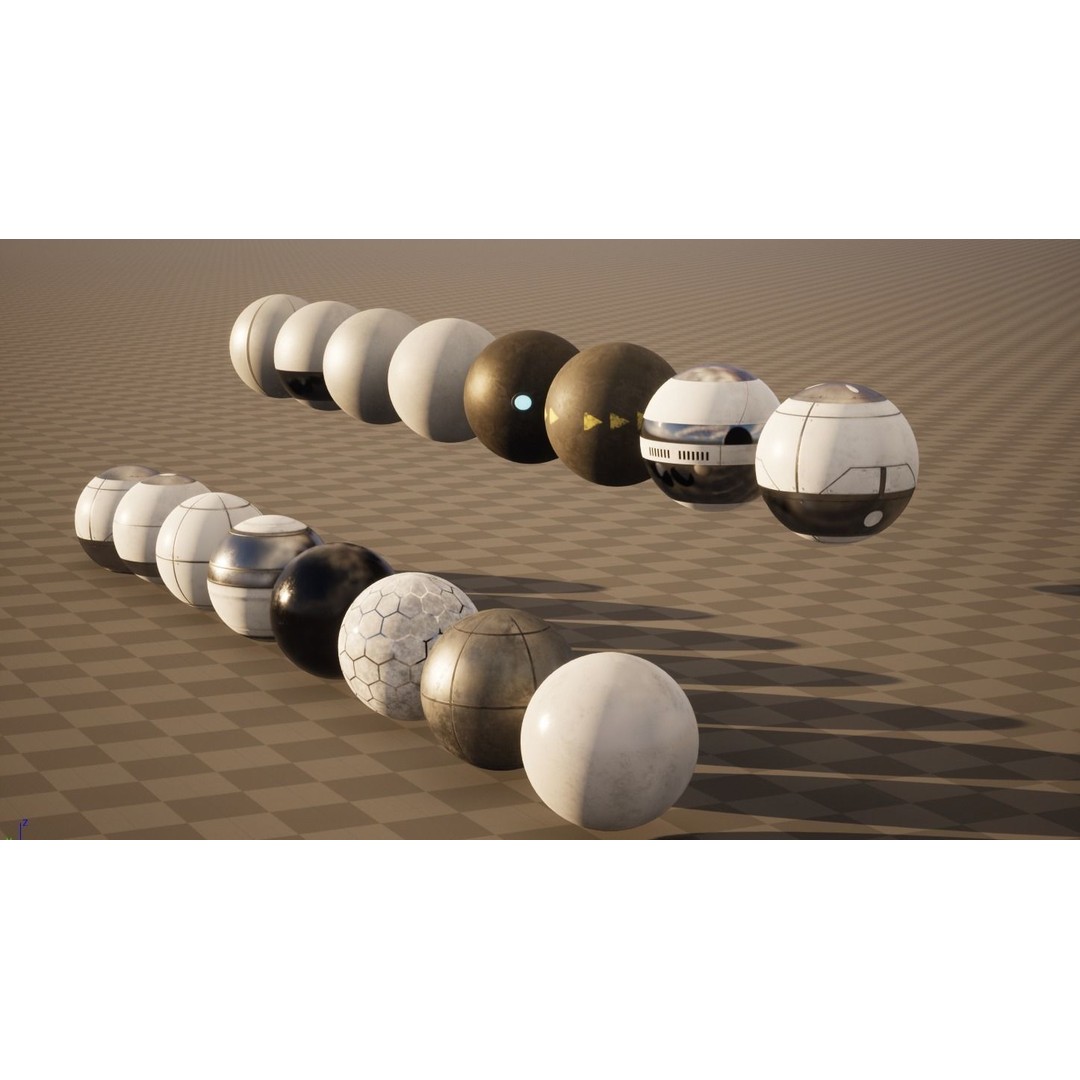 Sci-Fi Material Pack 3D Model – PBR Textures for Game Engines - View 4