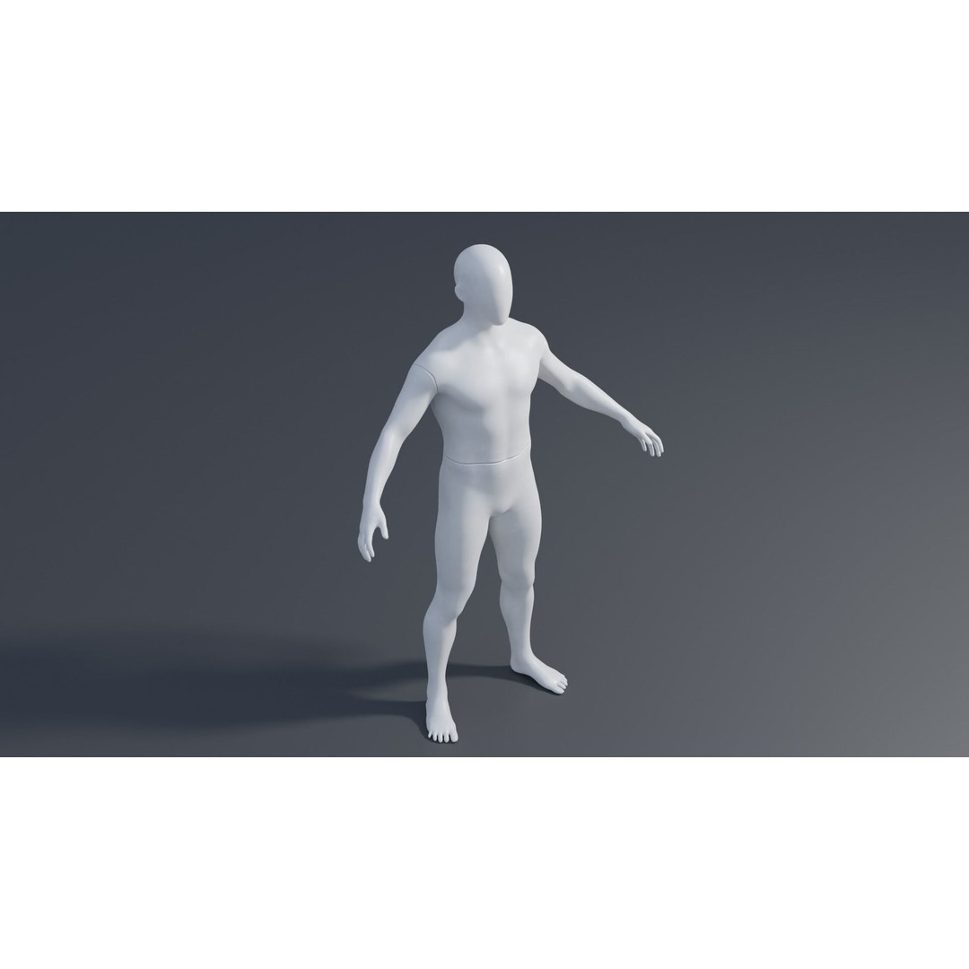 Male Mannequin 3D Model – Rigged Character with 4K Textures, FBX - View 12