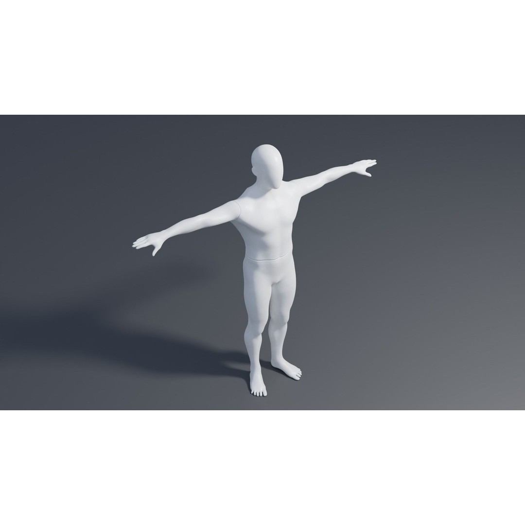 Male Mannequin 3D Model – Rigged Character with 4K Textures, FBX - View 7