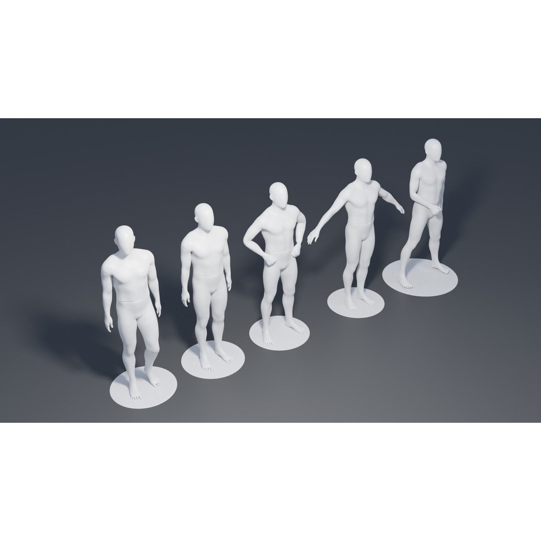 Male Mannequin 3D Model – Rigged Character with 4K Textures, FBX - View 8
