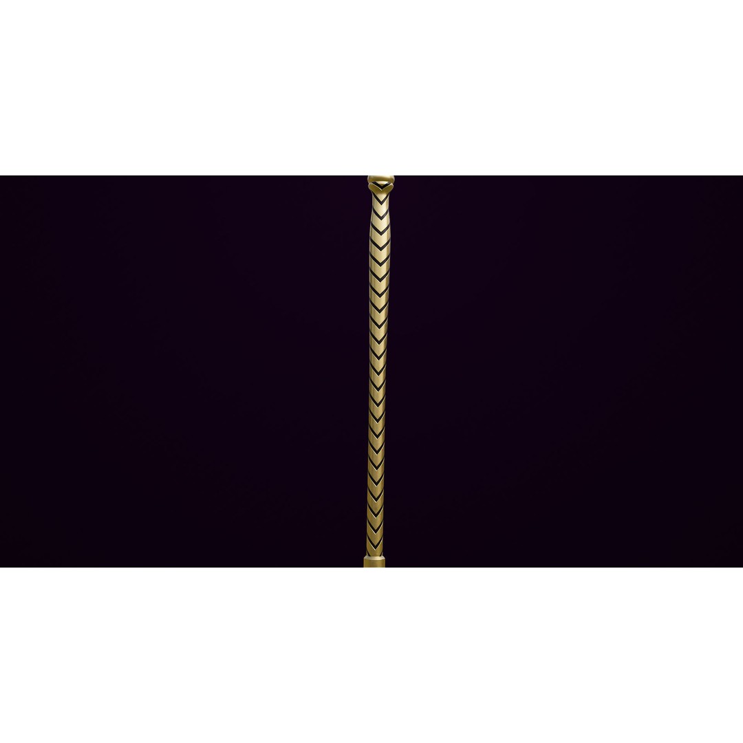 Fantasy Trident 3D Model – Low Poly Game Asset, FBX, PBR Textures - View 12