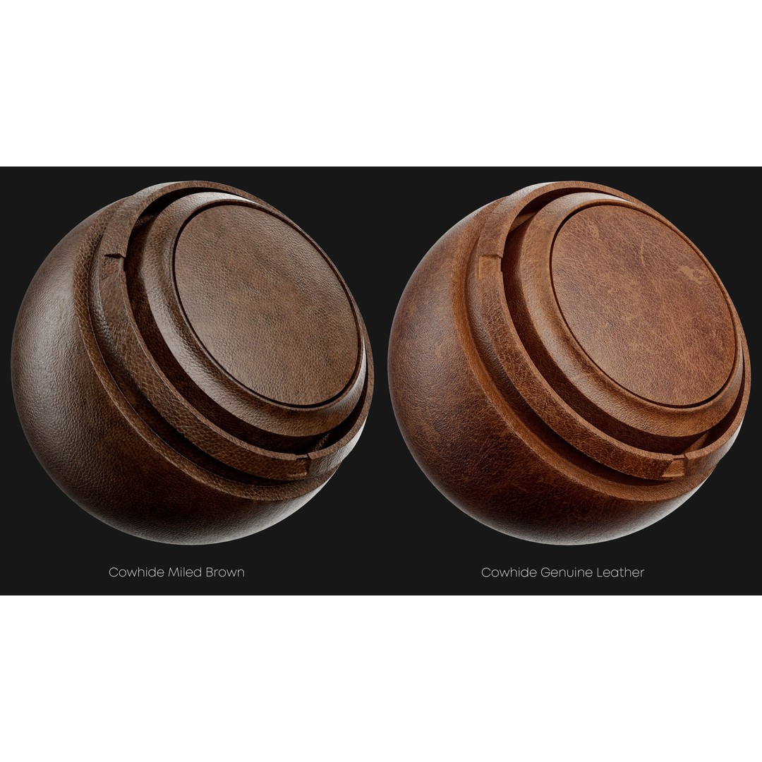 Leather Smart Materials 3D Model – High-Quality Textures for Substance Painter - View 11