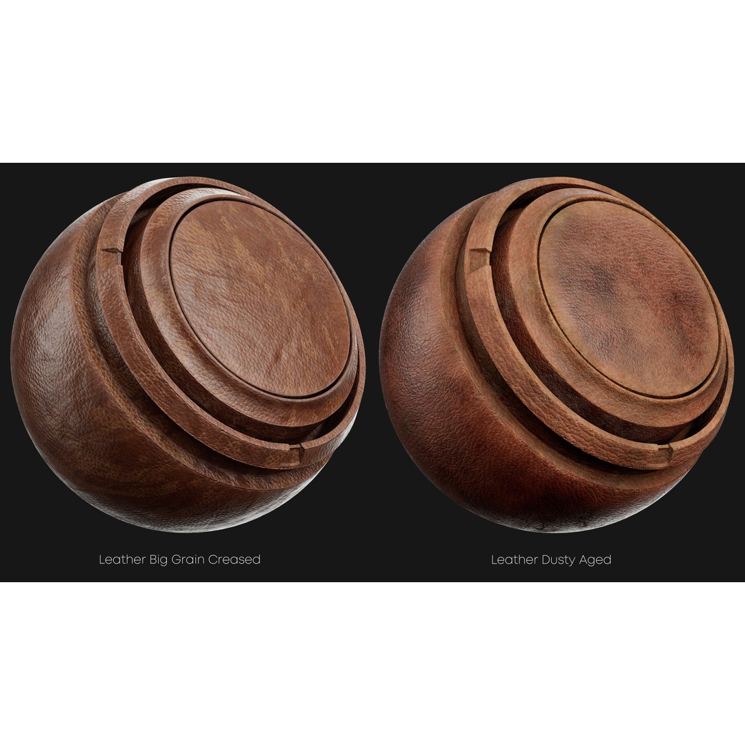 Leather Smart Materials 3D Model – High-Quality Textures for Substance Painter - View 12