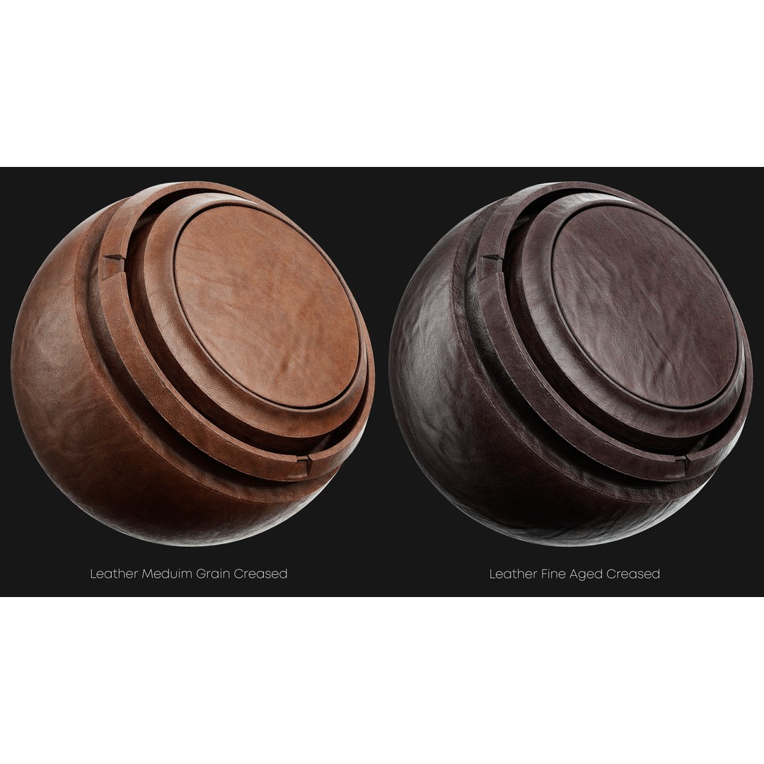Leather Smart Materials 3D Model – High-Quality Textures for Substance Painter - View 13