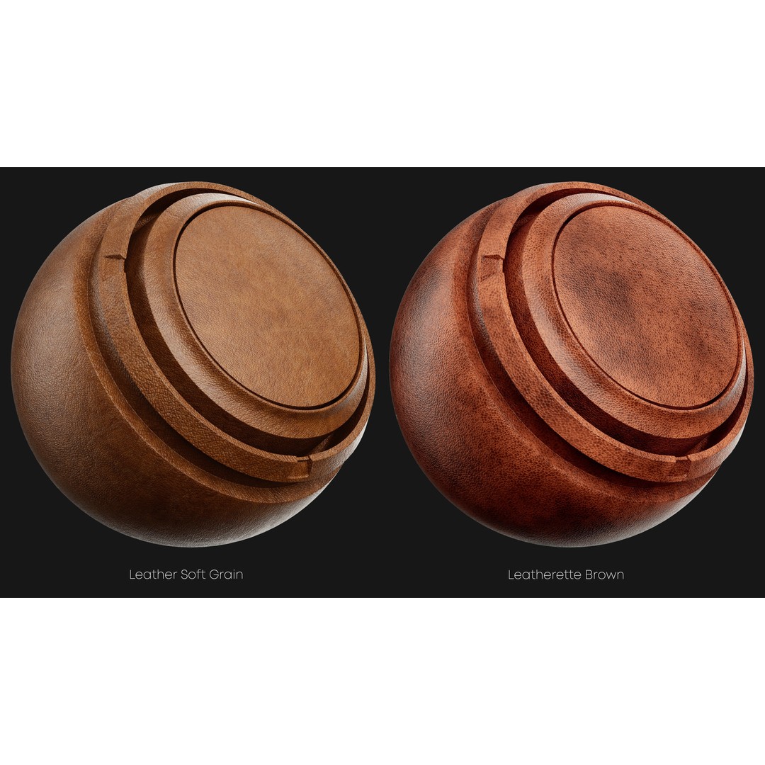 Leather Smart Materials 3D Model – High-Quality Textures for Substance Painter - View 14