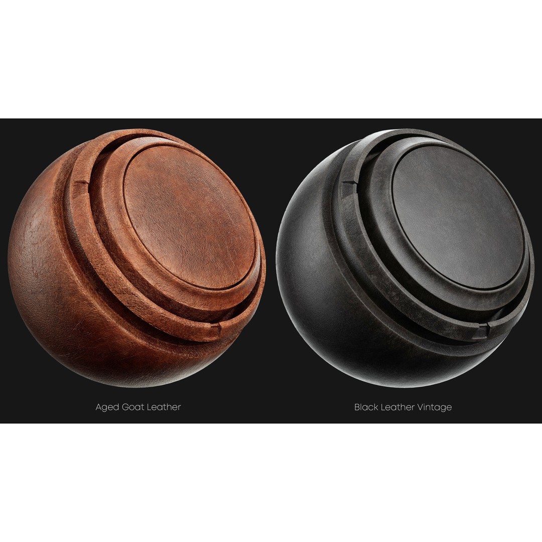 Leather Smart Materials 3D Model – High-Quality Textures for Substance Painter - View 4