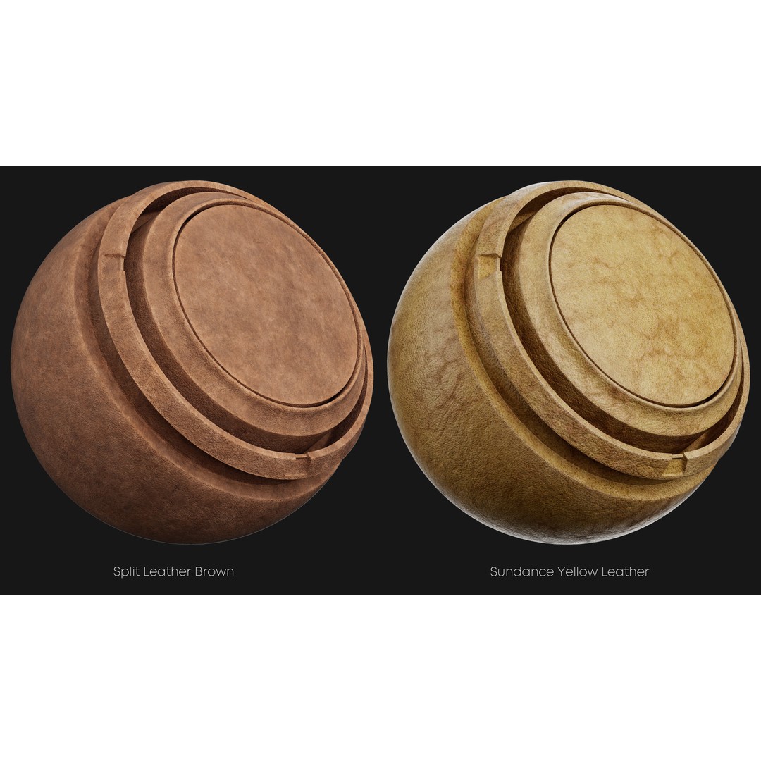 Leather Smart Materials 3D Model – High-Quality Textures for Substance Painter - View 6