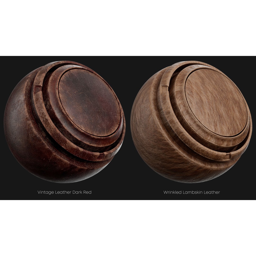 Leather Smart Materials 3D Model – High-Quality Textures for Substance Painter - View 8