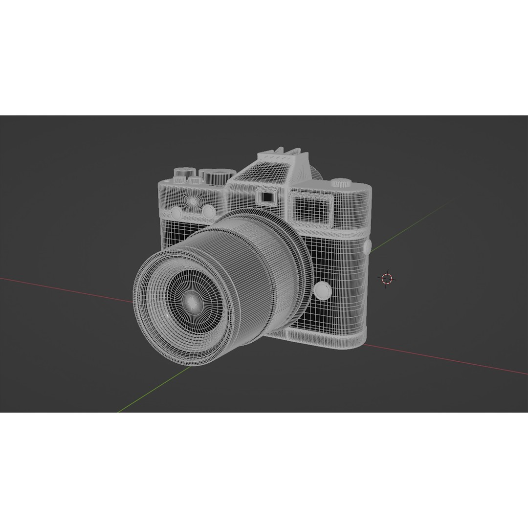 Black Film Camera 3D Model – High Poly PBR Asset, FBX, Animation Ready - View 11