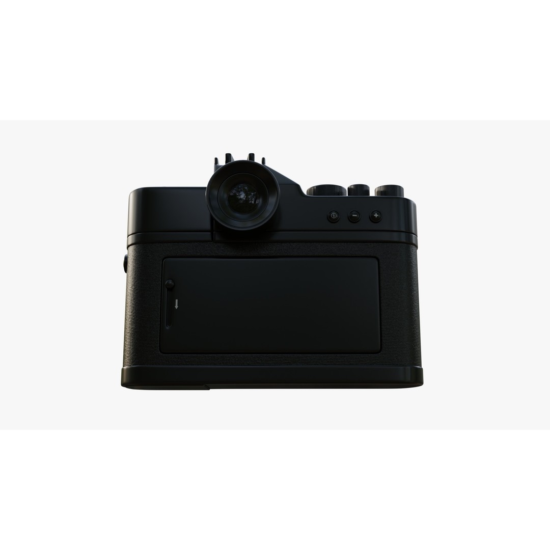 Black Film Camera 3D Model – High Poly PBR Asset, FBX, Animation Ready - View 8