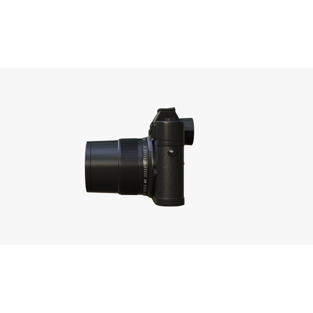 Black Film Camera 3D Model – High Poly PBR Asset, FBX, Animation Ready - View 9