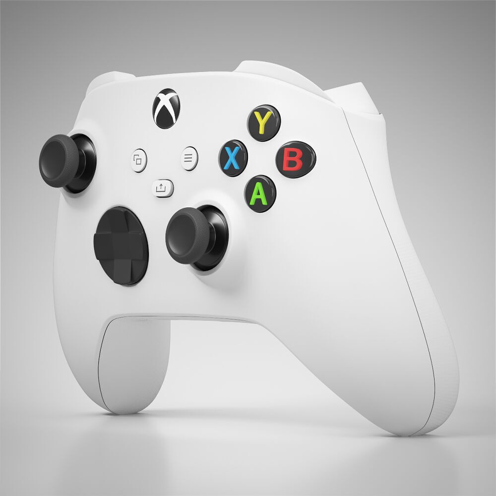 Xbox Series X/S Controller 3D Model – PBR Game Asset, FBX, OBJ - View 3