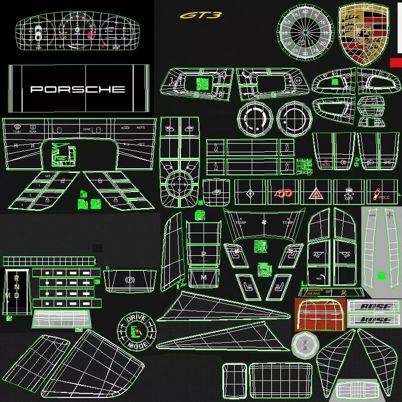 2026 Porsche 911 Carrera 4 GTS Cabriolet - High-Quality 3D Model