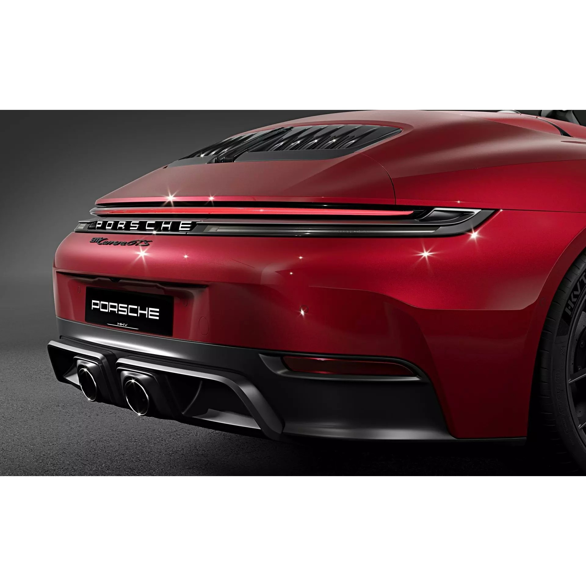 2026 Porsche 911 Carrera 4 GTS Cabriolet - High-Quality 3D Model - View 11