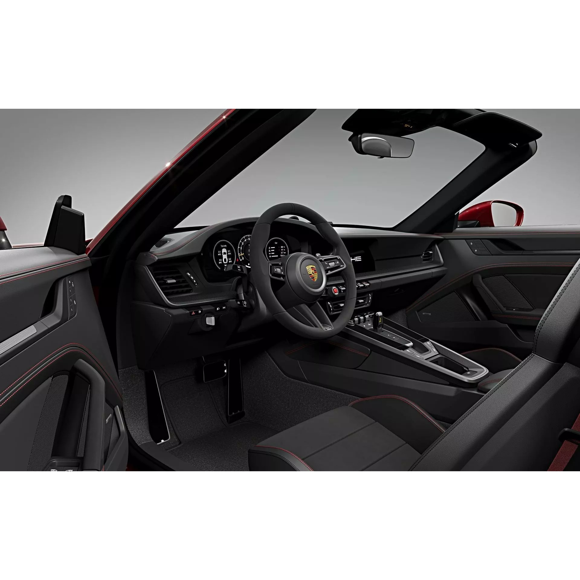 2026 Porsche 911 Carrera 4 GTS Cabriolet - High-Quality 3D Model - View 16