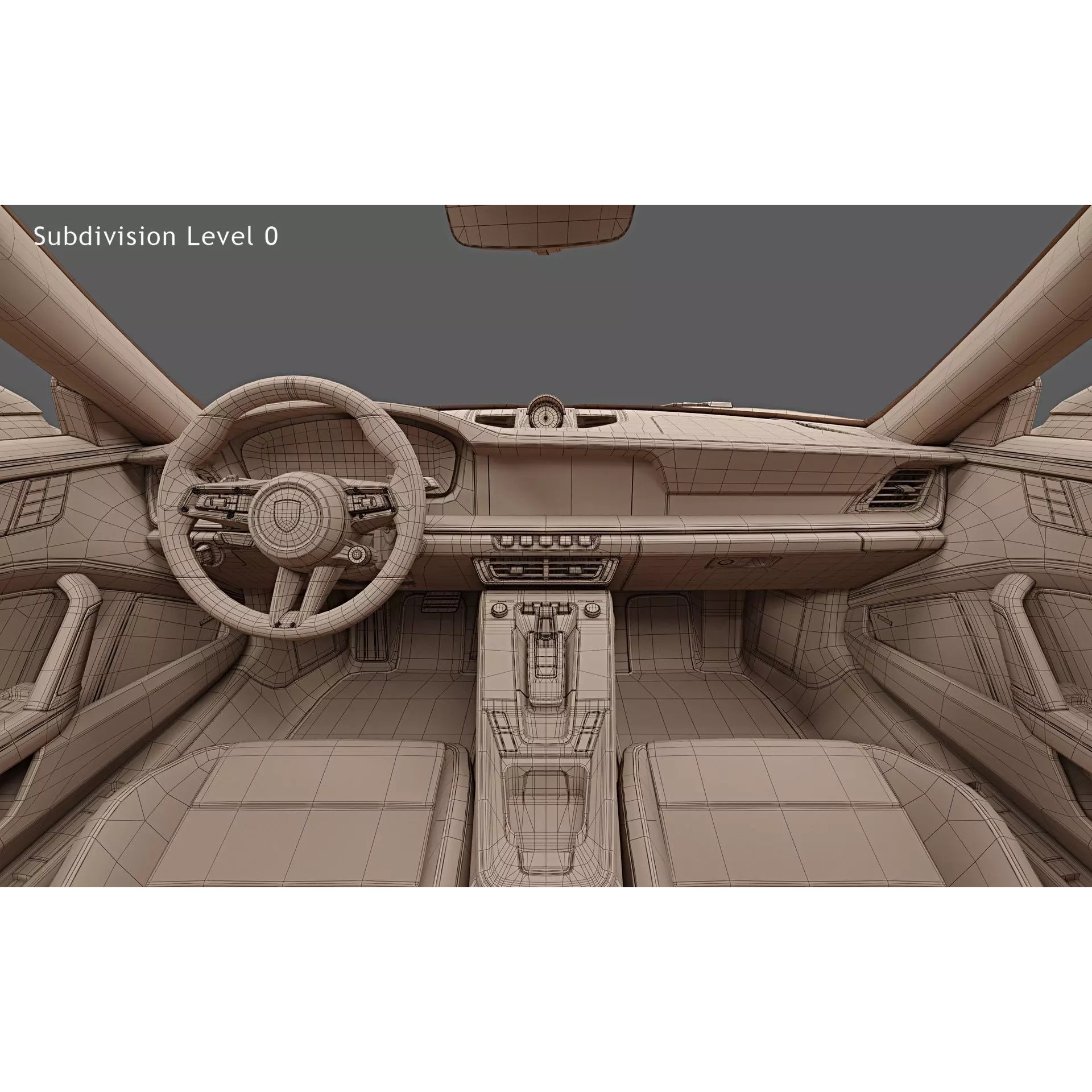 2026 Porsche 911 Carrera 4 GTS Cabriolet - High-Quality 3D Model - View 30