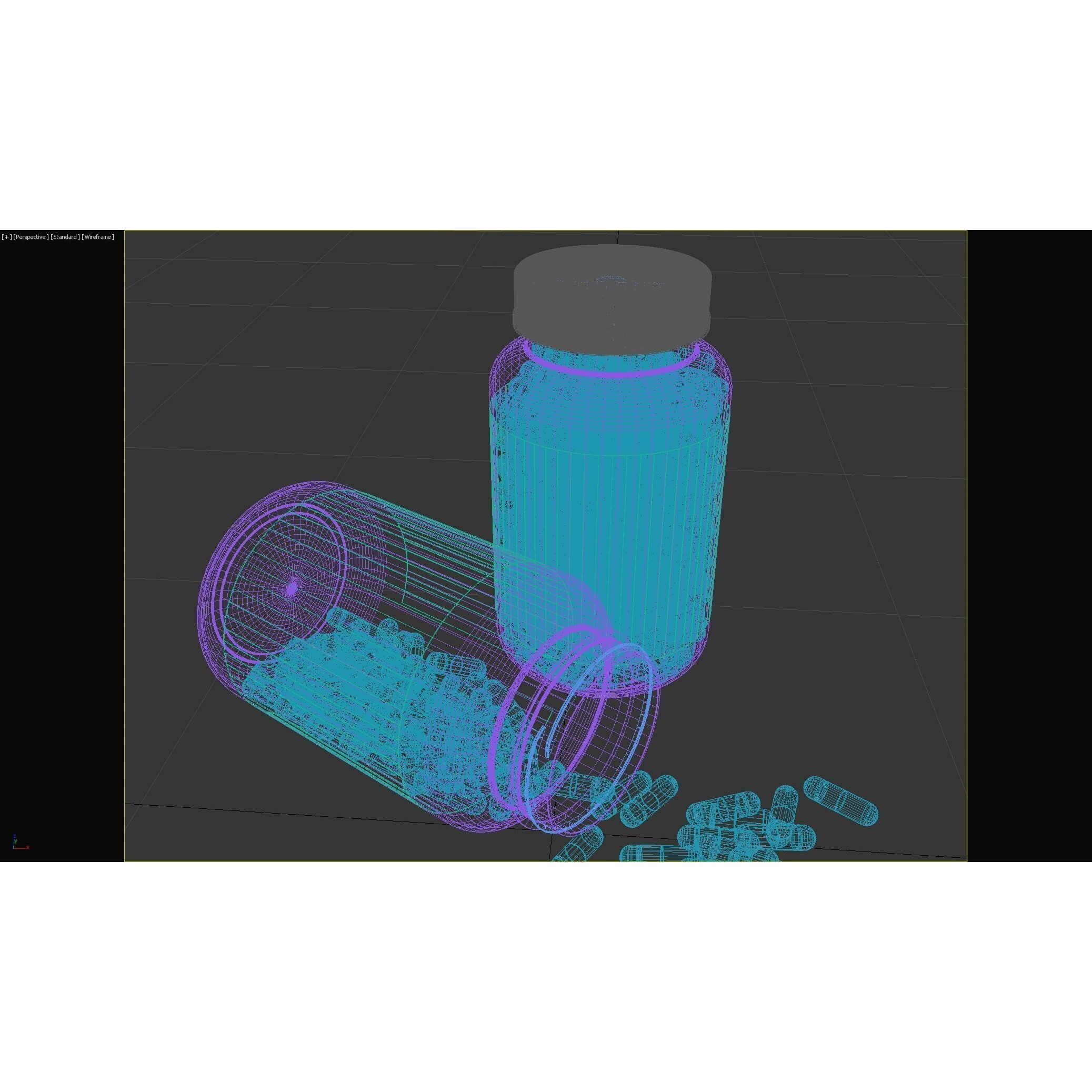 Pills Bottle - Detailed Medical 3D Model