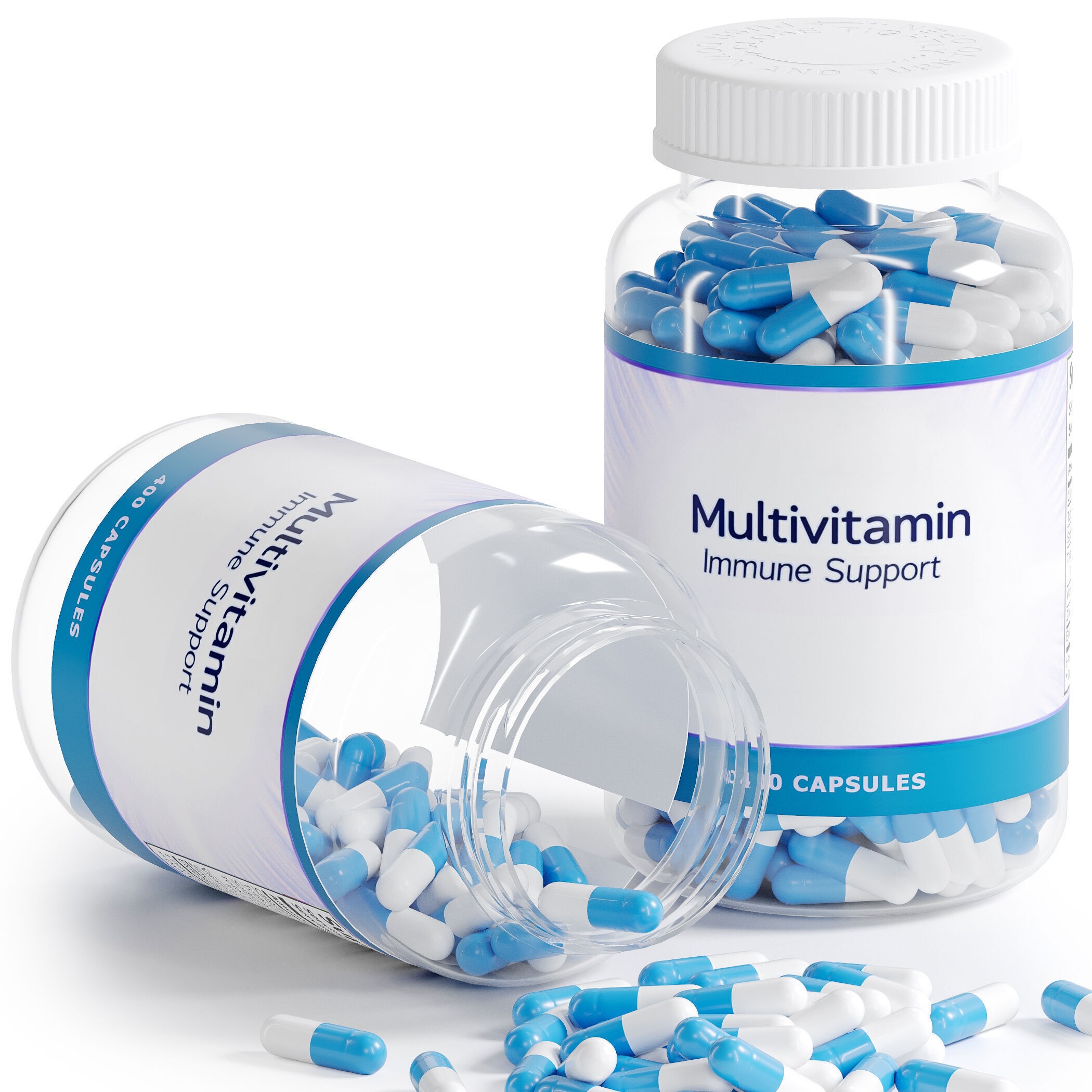 Pills Bottle - Detailed Medical 3D Model - View 3