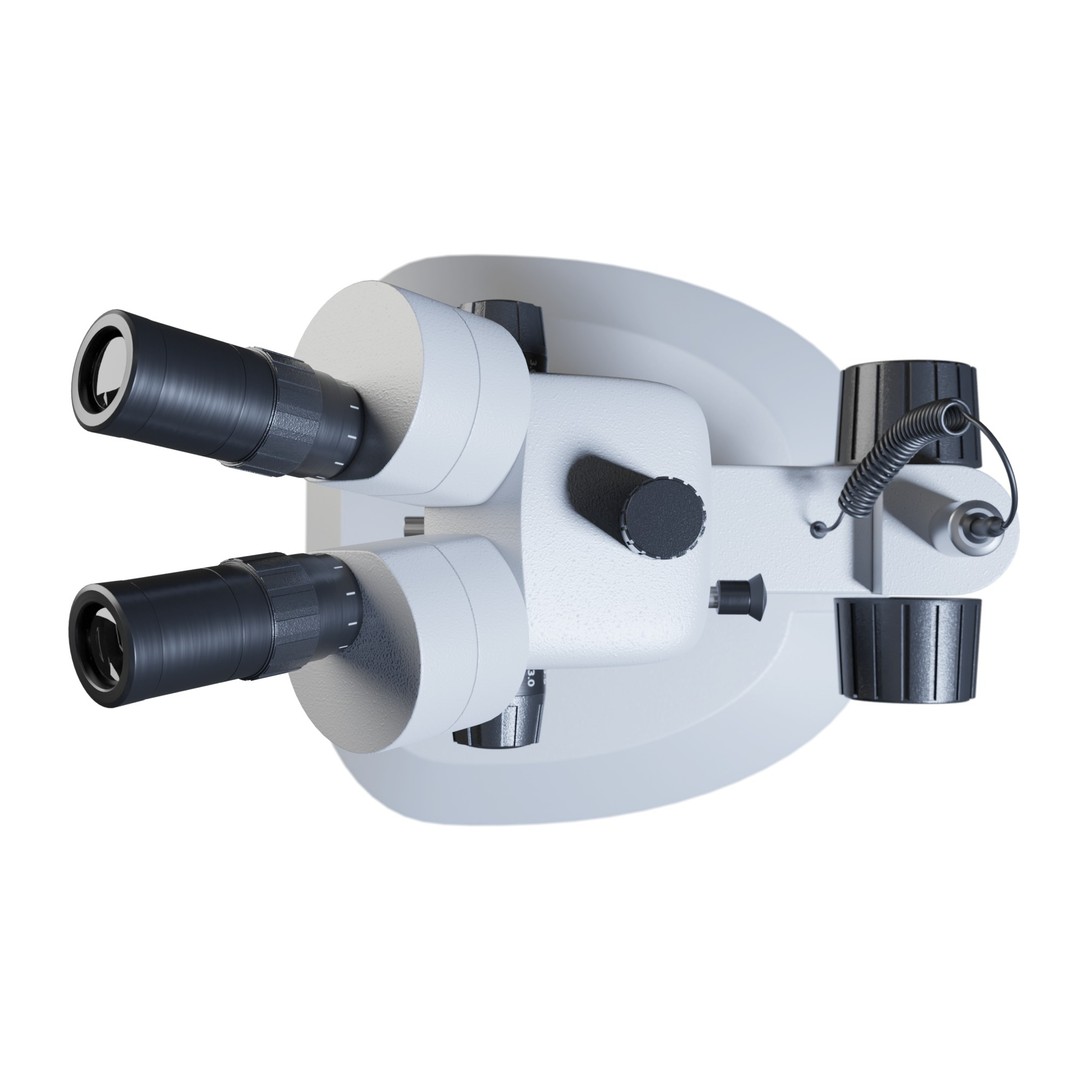 Stereomicroscope 3D Model – Low Poly PBR Asset, FBX, OBJ, Blender - View 10