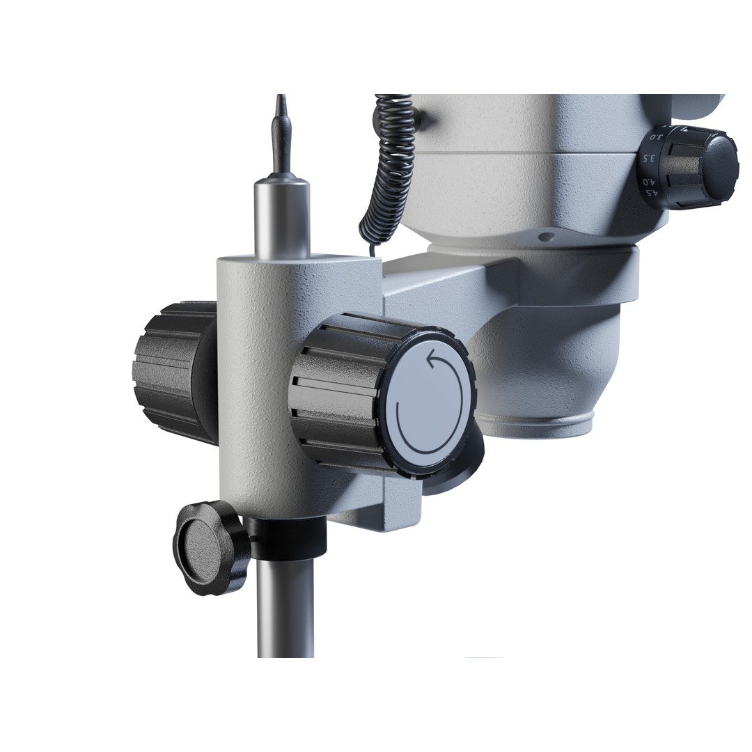 Stereomicroscope 3D Model – Low Poly PBR Asset, FBX, OBJ, Blender - View 5