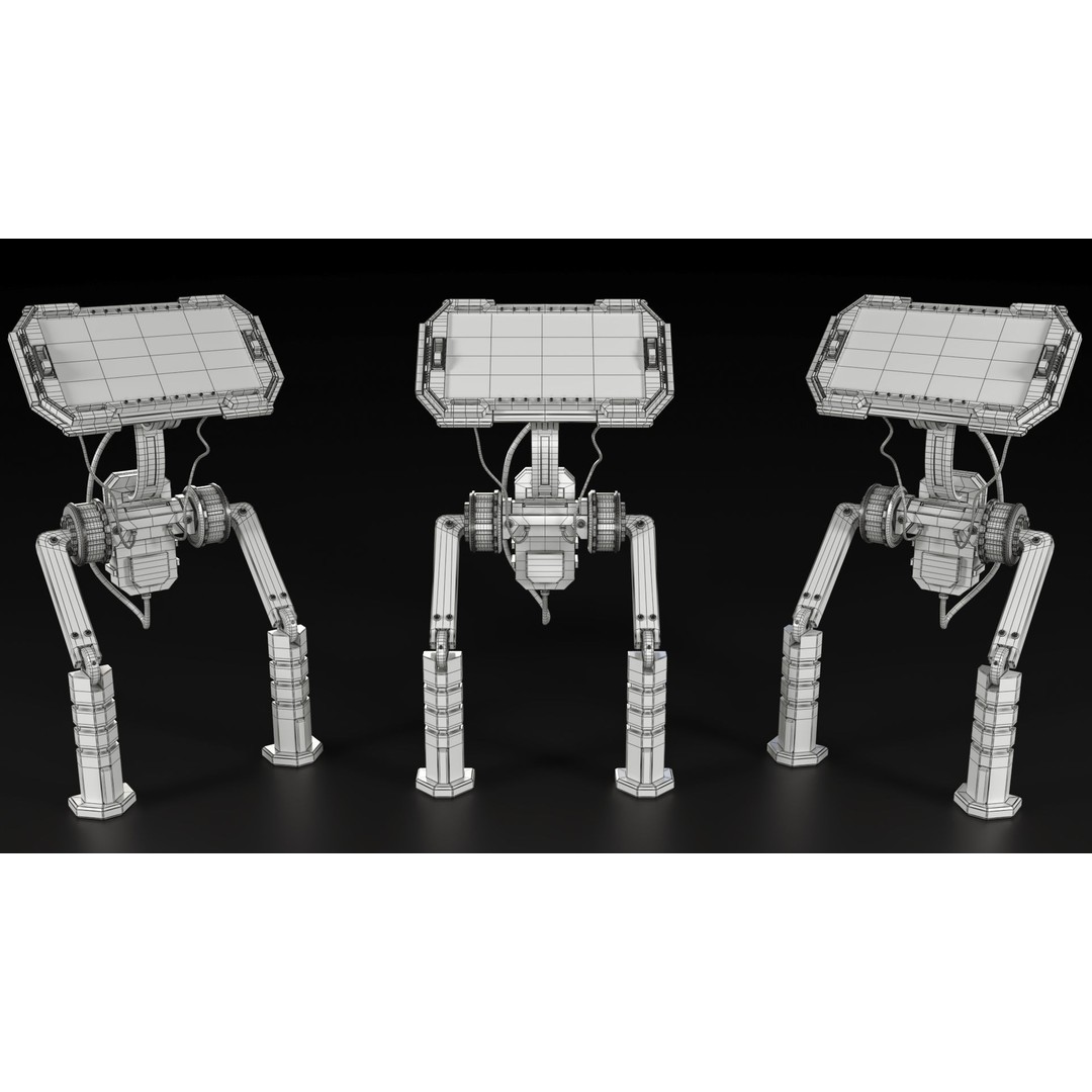 Sci-Fi Console 3D Model – High Poly Game Asset, PBR Textures, FBX