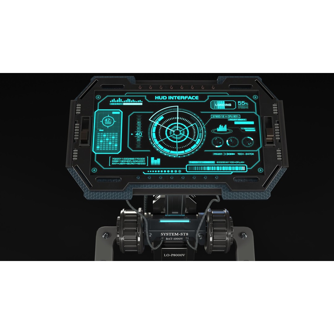 Sci-Fi Console 3D Model – High Poly Game Asset, PBR Textures, FBX - View 5