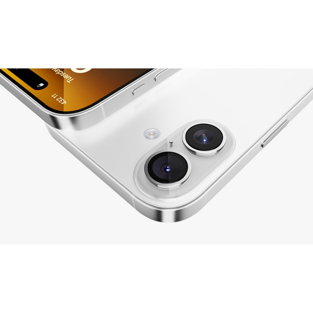 Apple iPhone 16 Plus White 3D Model – Detailed PBR Asset, FBX & OBJ - View 16