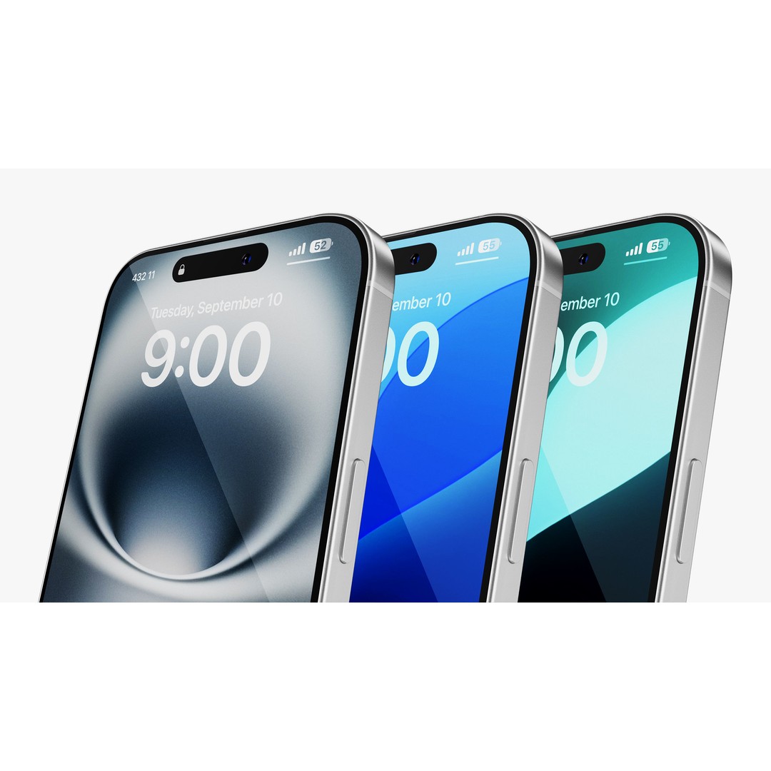 Apple iPhone 16 Plus White 3D Model – Detailed PBR Asset, FBX & OBJ - View 5