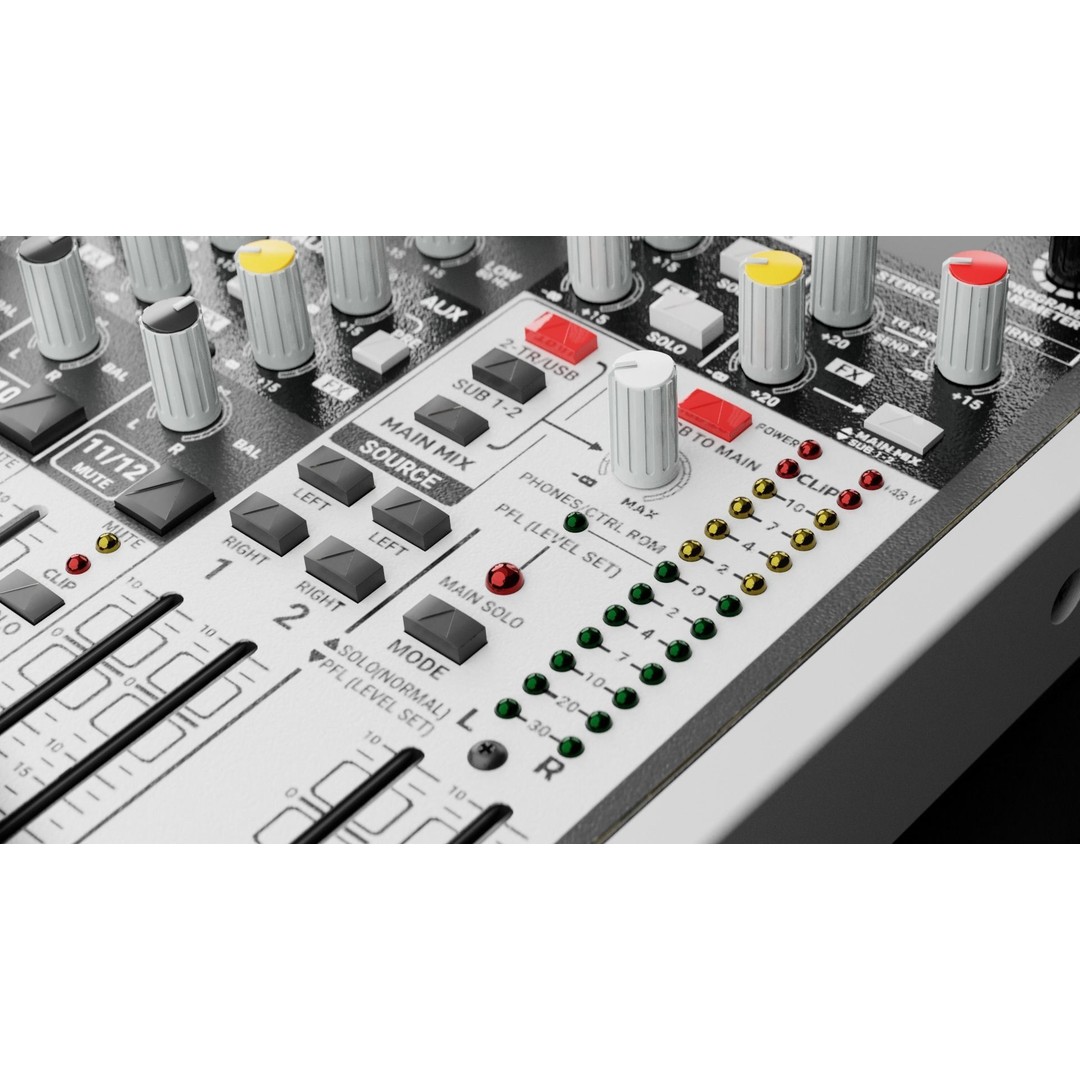 Xenyx1622USB Audio Mixer 3D Model – PBR Textured Game Asset, FBX, OBJ - View 11