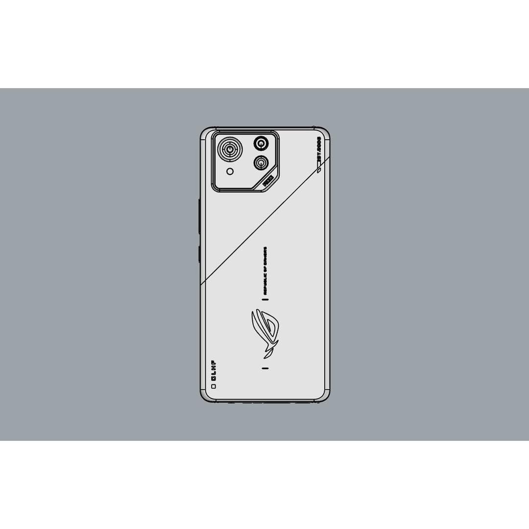 ASUS ROG Phone 8 3D Model – Realistic Game Asset, FBX, OBJ, PBR - View 17