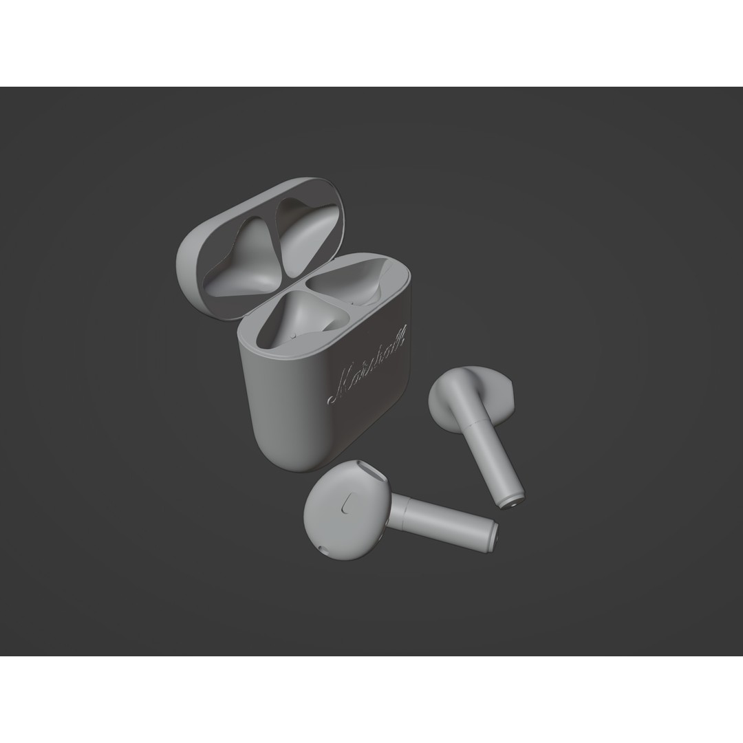 Marshall MINOR IV Headphones 3D Model – Low Poly PBR Asset, FBX, OBJ - View 11