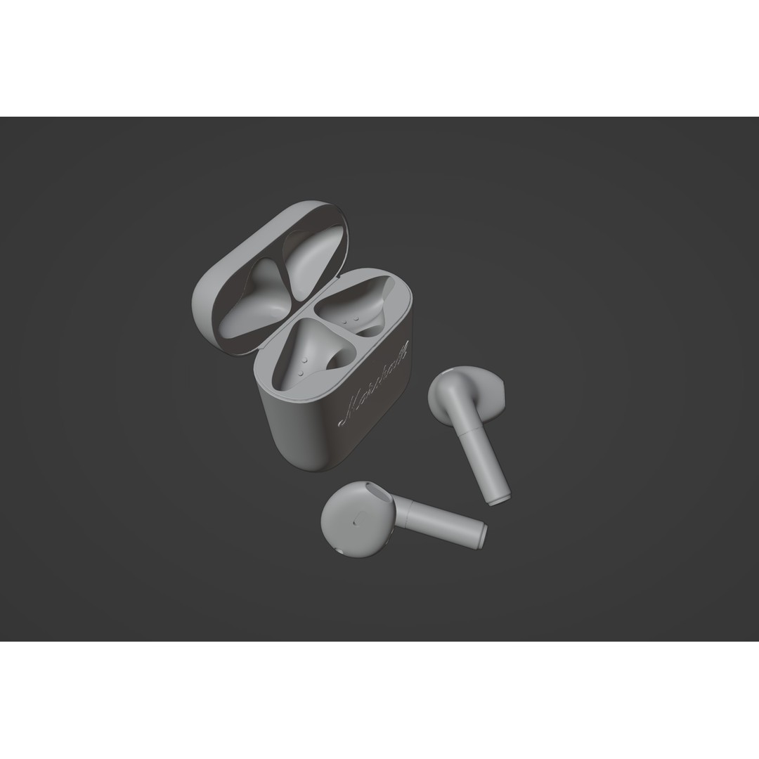 Marshall MINOR IV Headphones 3D Model – Low Poly PBR Asset, FBX, OBJ - View 12