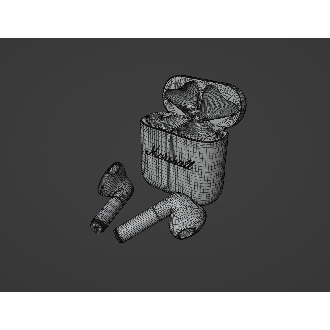 Marshall MINOR IV Headphones 3D Model – Low Poly PBR Asset, FBX, OBJ - View 16