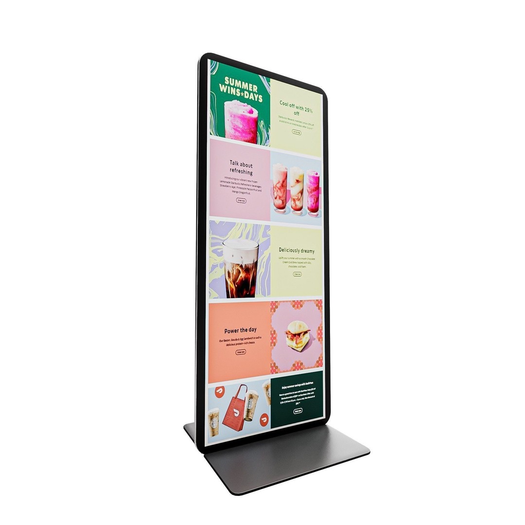 Digital Signage 3D Model – Low Poly Pack with Textures and Formats - View 13