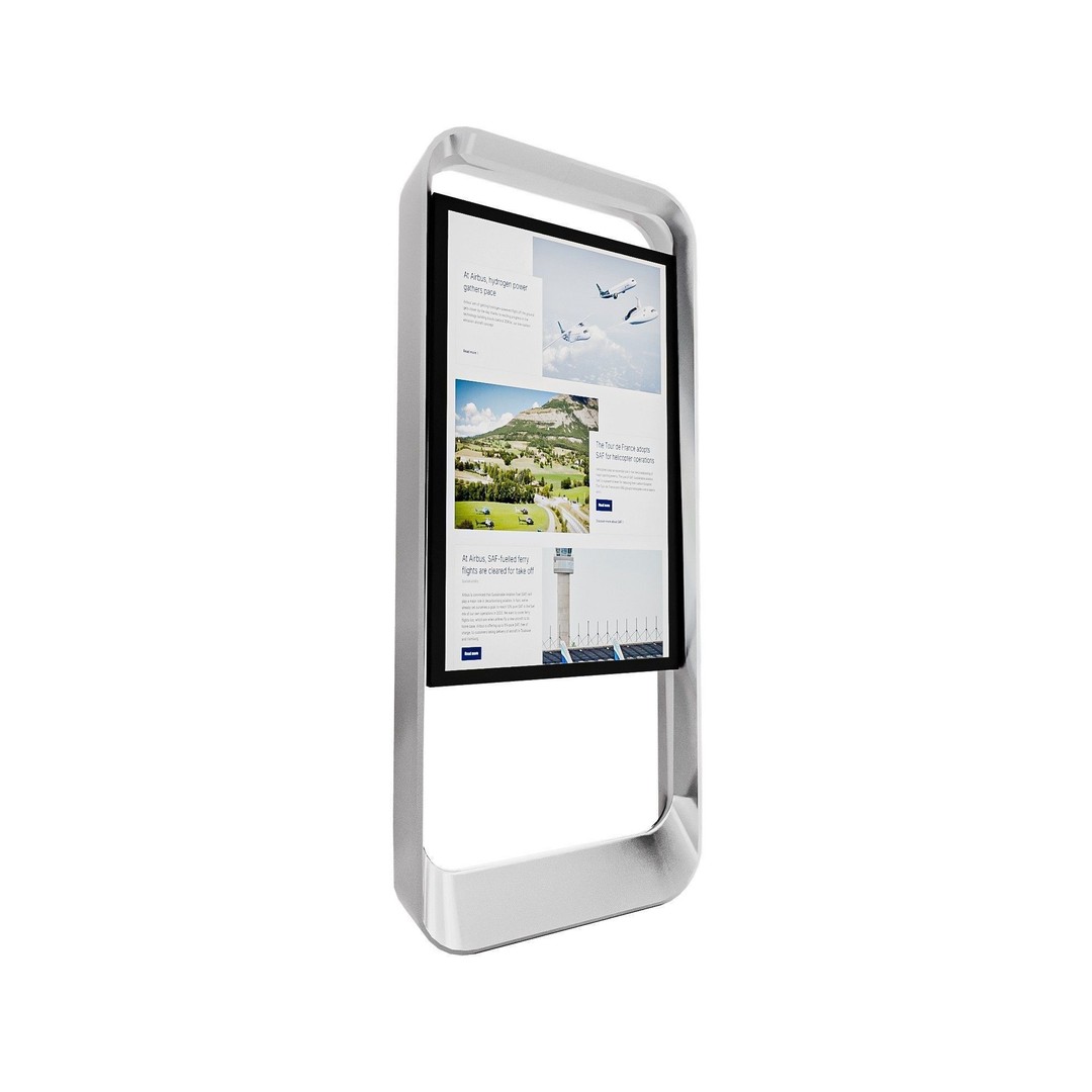 Digital Signage 3D Model – Low Poly Pack with Textures and Formats - View 14