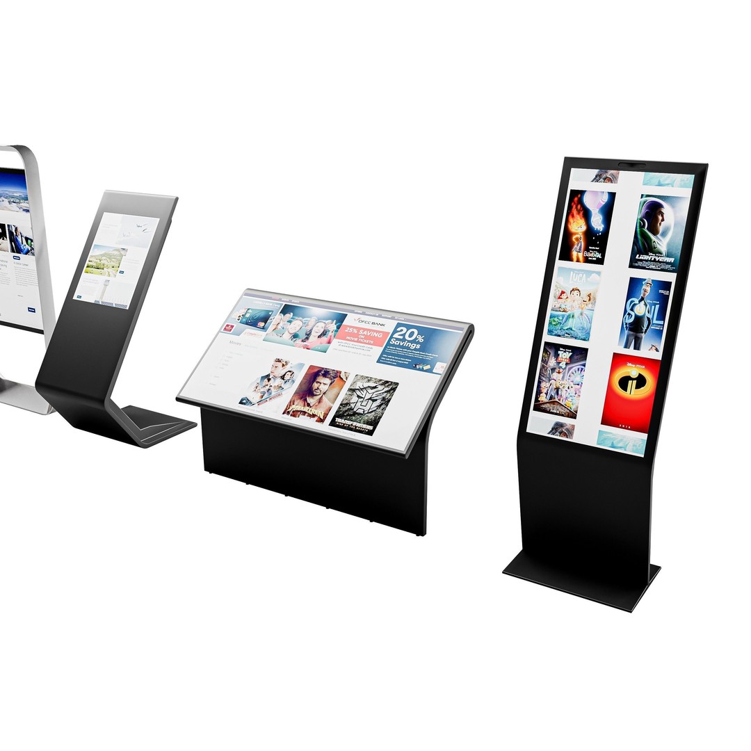 Digital Signage 3D Model – Low Poly Pack with Textures and Formats - View 6