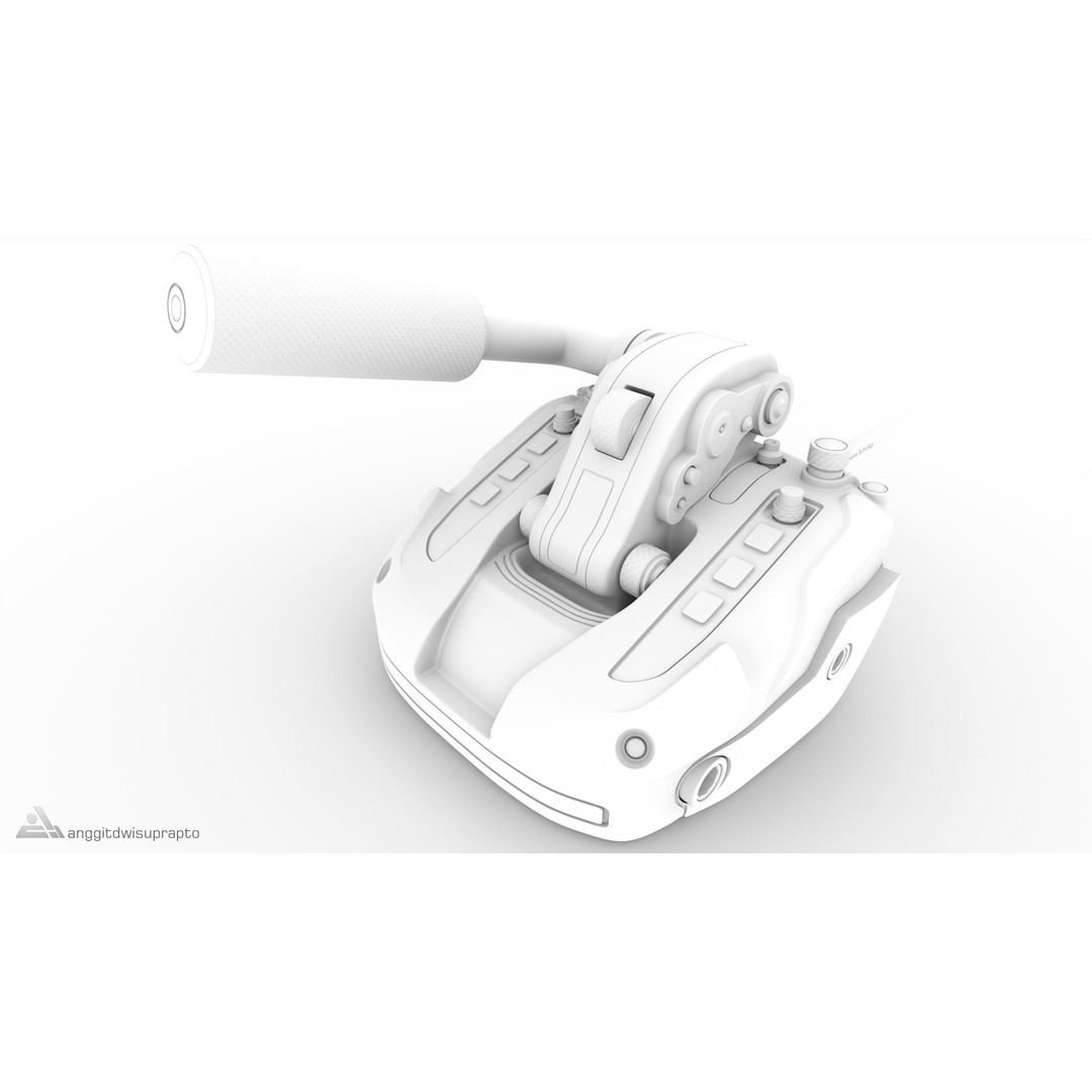 Racing Handbrake 3D Model – Futuristic Design with PBR Textures, FBX