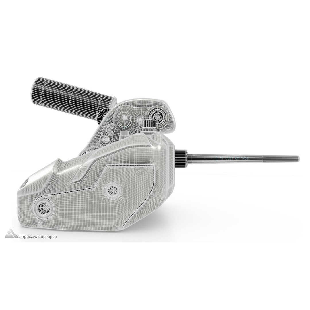 Racing Handbrake 3D Model – Futuristic Design with PBR Textures, FBX - View 10