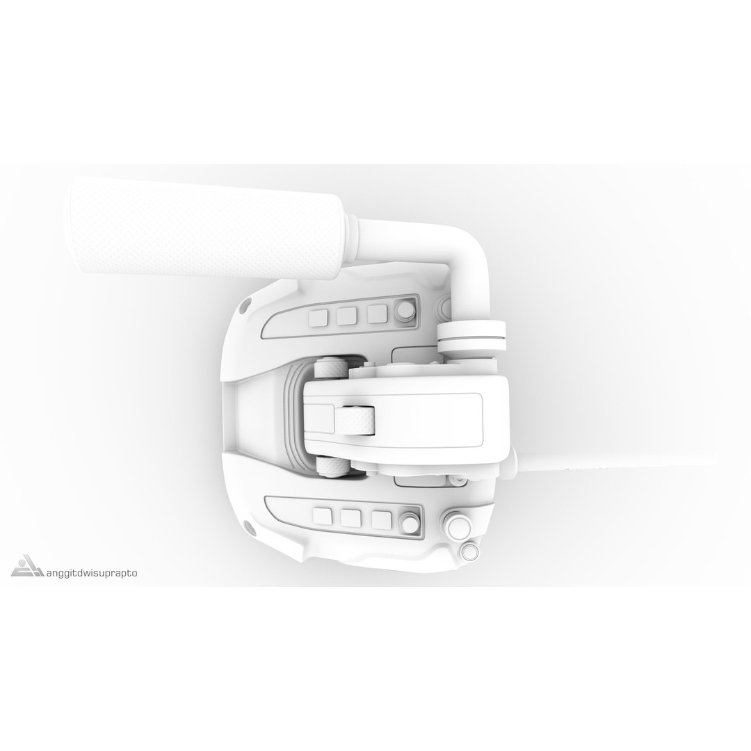 Racing Handbrake 3D Model – Futuristic Design with PBR Textures, FBX - View 11